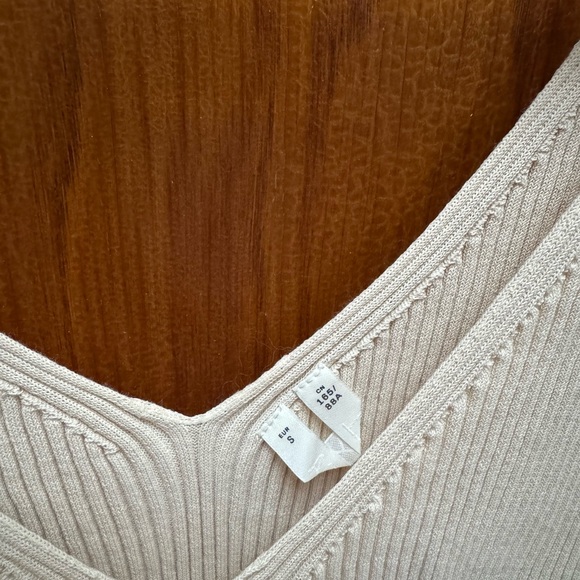 Arket Beige Ribbed Tank Top - Picture 3 of 7